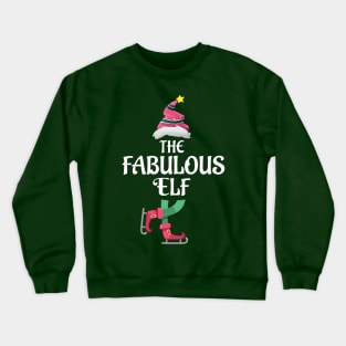 The Fabulous Christmas Elf Matching Pajama PJ Family Party Gift Crewneck Sweatshirt